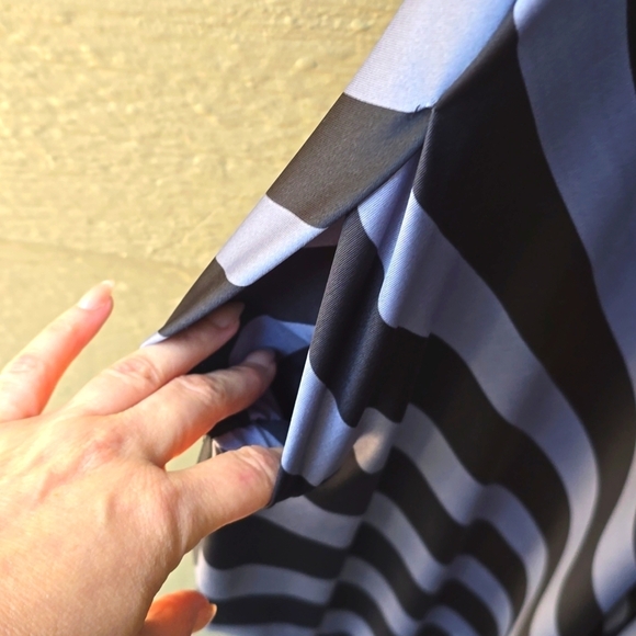 Canari Plus Size Black Jade Striped Harem Jumpsuit Romper 3x - Picture 10 of 11